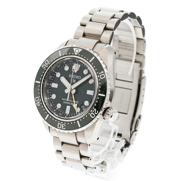 SEIKO Prospex Mechanical Divers GMT Green Dial AT Men's - Picture 3 of 7